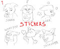 YCH Stickers WhatsApp or Telegram!!!! V. 1 by iampretor