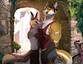 Hugging Hunky Friends by HolidayPup