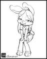 smile bunny girl