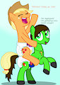 Applejack's new crinkle-steed, Cole gallops in! :3 [C]