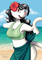 Alizée at the Beach