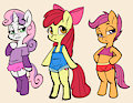MLP - Bipedal ponies by VioletEchoes