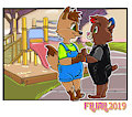Yahtzee and Bailey In The Park