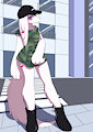 Afghan Hound Dog Girl by unousaya