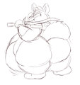 Sir Kain's  Birthday Fat Butt by Nemo