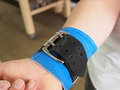 distort's fursuit cuffs/collar comission by tretron