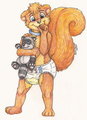 Cool Squirrel by PatchieRaccoon