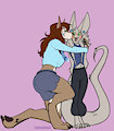 jsdragon and rahaxs rough flat by Milkymaiden