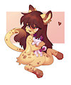 Smol cheetah n pup by Spunkymutt