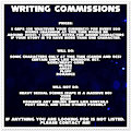 Writing Commission Info