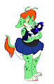 Ami holds Leon (by tato; for CoffeehoundJoe)