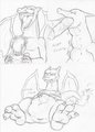 Charizard eats a trainer