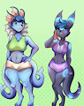 Beach Babes!! by KlonoaPrower