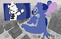Stitch x Hex (Art Trade) by maxpany