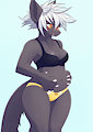 Black Dog Girl by unousaya
