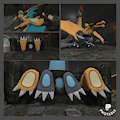 Char’s Torture in Dungeon Tickle Video (Part 2） by Pawstickle