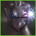 Clare's 4th of July Sparkler {Top On} (stl + gif) [avinz]