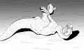 Patreon reward: Silver Hogtied (Line art)