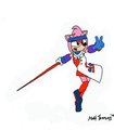 Amy Rose as Red Ring Rico from Phantasy Star by TechPepsi