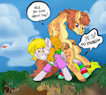 Giraffes DONT fly! by TheRealAkiNeko