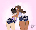 Eliza and Chika's booty shorts by ElkRotic