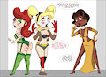 Nora, Charlotte, Maya and the Costume Contest