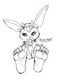 Stream sketch - Gnar Feet! by bunnyfeet