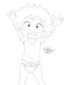 Inktober 14th - Midoriya Izuku
