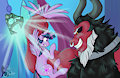 Tirek and Twilight by TheRealAkiNeko