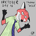 Inktober Day 16: "Wild"... Nick Wilde
