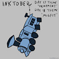 Inktober Days 17-18: "Ornament & Misfit" by FerretWilliams