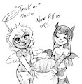 Jessy and Violet Trick or Treat