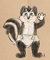 A Friendly Skunk by blupaddedhusky