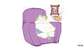 Serena The Unicorn eating pizza and being a regular old fatt