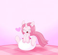 Harmony Wend in a nice poofy diaper!