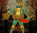 [FANART] Spoopy Season with Michelangelo 2019