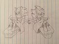 10th Art Trade with SonicAnon by jahubbard1