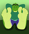 Stare at my Papa's feet!