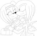 Knuxikal Line Art by LonelyDayDreamer06