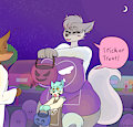 Trick or Treating with Mom by Slickerwolf