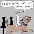 Inktober Day 28: "Ride" by FerretWilliams