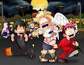 Chris and Troy Trick or Treat on Halloween Street