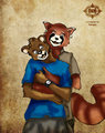 Cuddles {commission} by sunkmanitutanka
