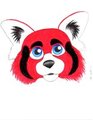 fur suit head--color design 