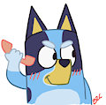 bluey smug