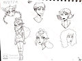 Fantasy anime sketches