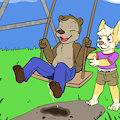 Teddy Pushing Wet Happy Lutari (Corgz)