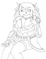 Nikki sitting - 2013 WIP by AlvarezAzel