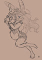 Bun bun with a gun