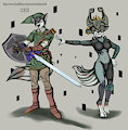 Ion/Kyara Cosplaying as Link/Midna (TP)